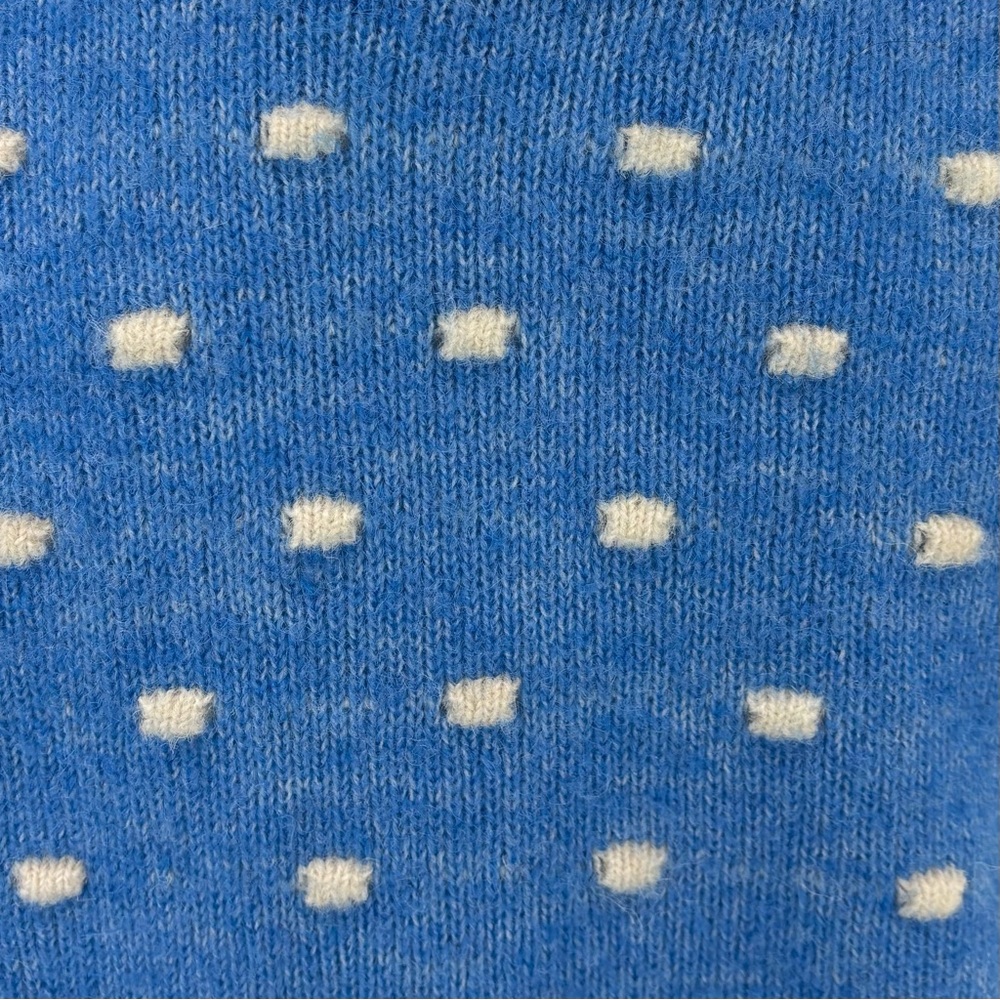 Pieces blue polka-dot sweater
